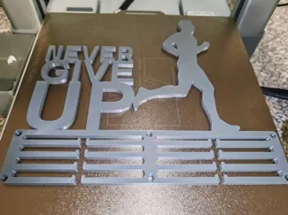 Medal hanger - Never Give Up