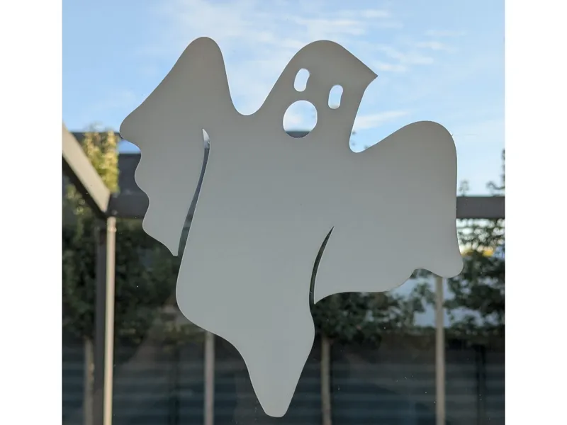 Halloween window decoration ghost, bat, pumpkin