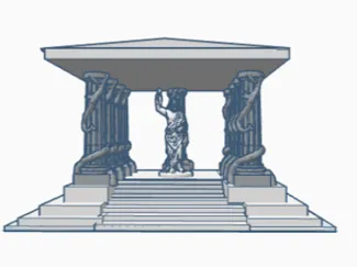 Greek Temple With Zues
