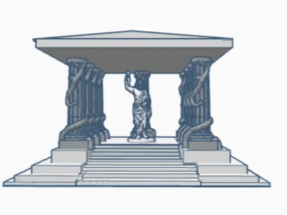 Greek Temple With Zues