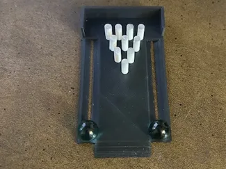 mini bowling and pins
