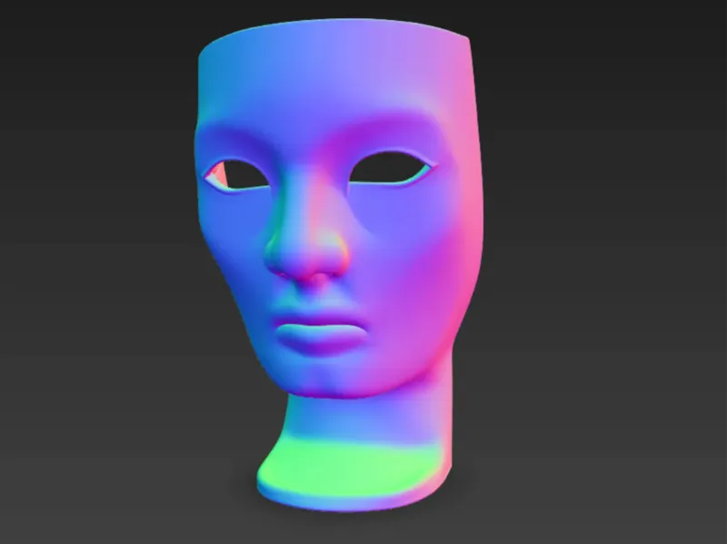 Creepy mask decoration