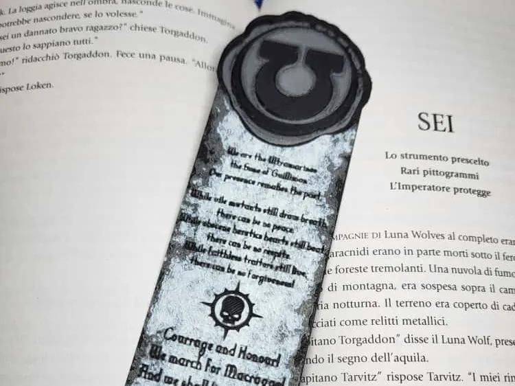 Ultramarine 40K Bookmark