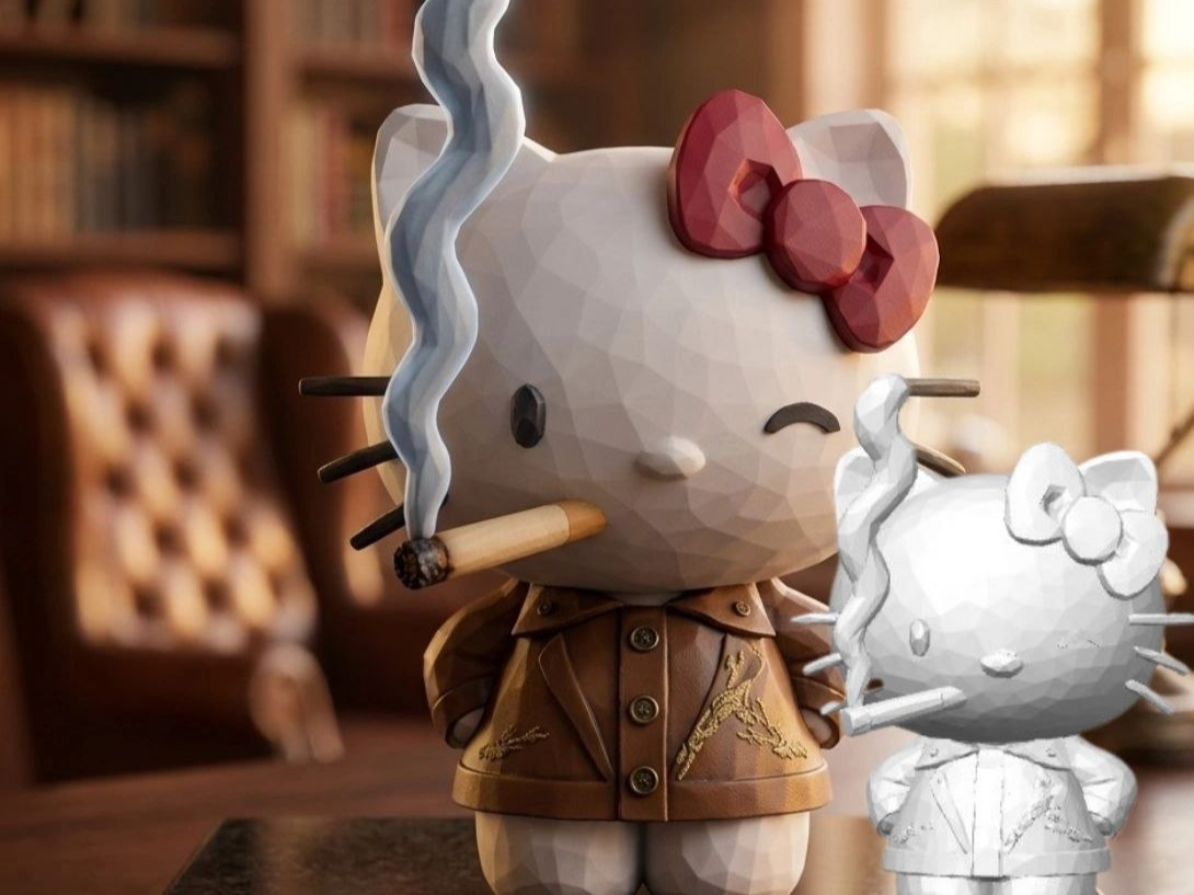HELLO KITTY FUMANDO