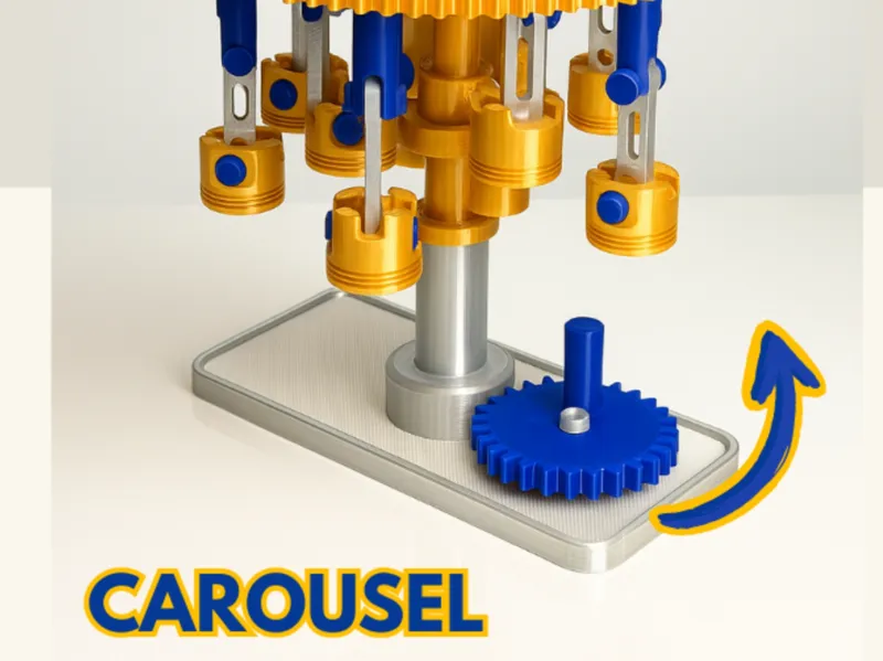 Mechanical air carousel 