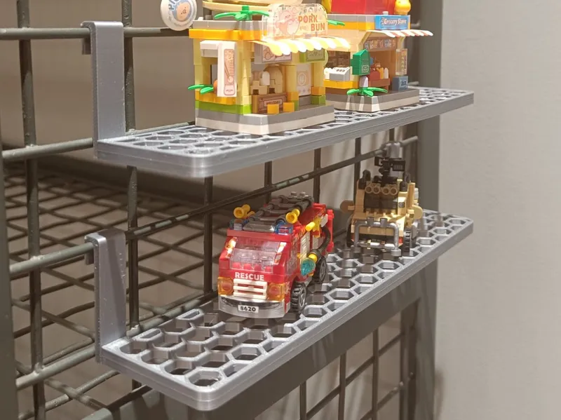 Grid-Mount Modular Shelf