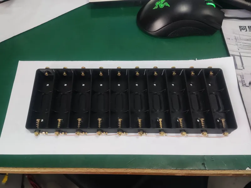 18650 21700通用电池盒 10节款