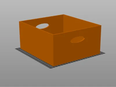 Cardboard box with cover