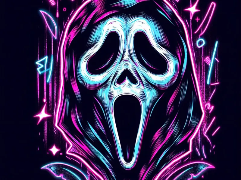 Ghost Face cyber punk