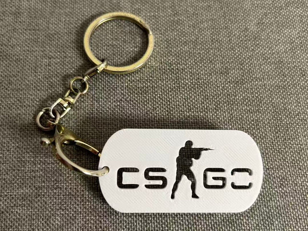 CSGO反恐精英标志钥匙扣挂件项链身份牌军牌吊牌饰品电竞周边