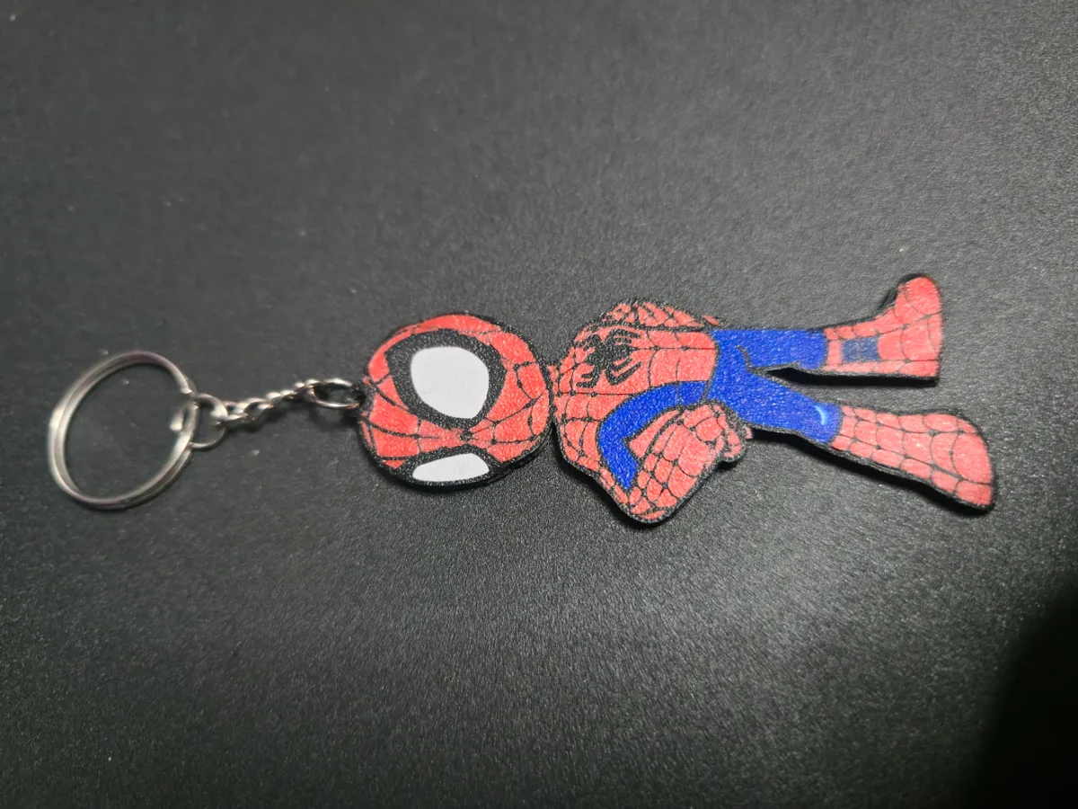 Spiderman Keychain - Free 3D Print Model - MakerWorld