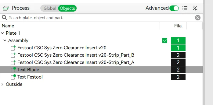 Festool CSC SYS 50 Zero Clearance Insert - Free 3D Print Model