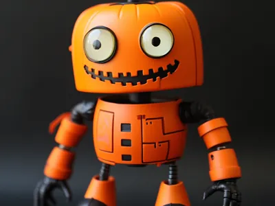 Pumpkin Bot - Free 3D Print Model - MakerWorld