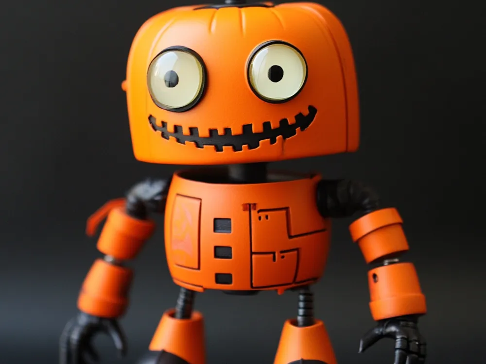 Pumpkin Bot - Free 3D Print Model - MakerWorld
