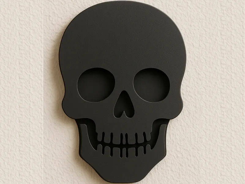 Tête de mort - décoration murale Halloween