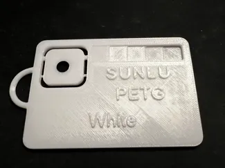 Muster Testkarte für Filament