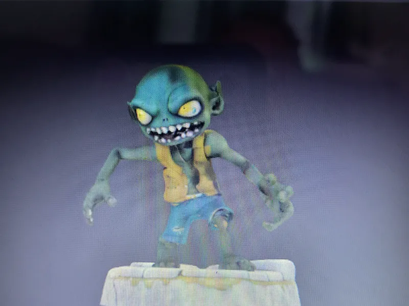 zombie on a pedestal