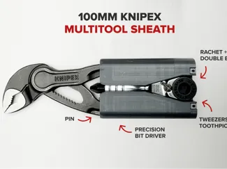 100mm Knipex pliers sheath for multitool functions