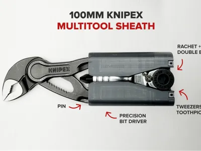 100mm Knipex pliers sheath for multitool functions