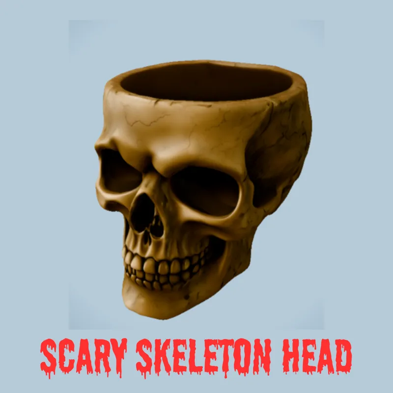 Scary skull skeleton head for halloween