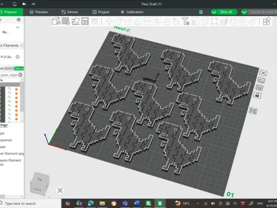 Flexi Dino x9 multiples