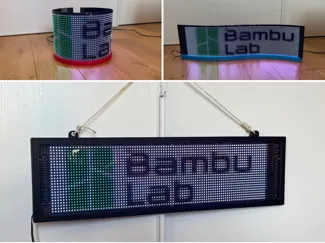 Stand and Frame for Matrix LED Flexible Display