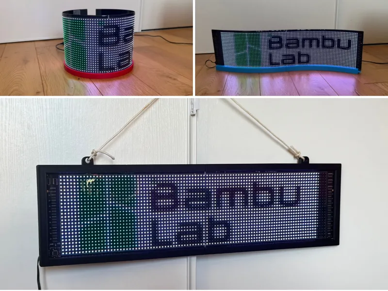 Stand and Frame for Matrix LED Flexible Display