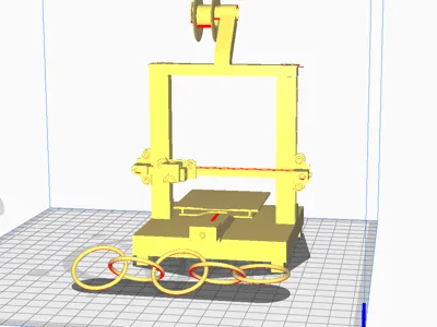 3D Printer Keychain (Scale printer 1500, chain 1k)