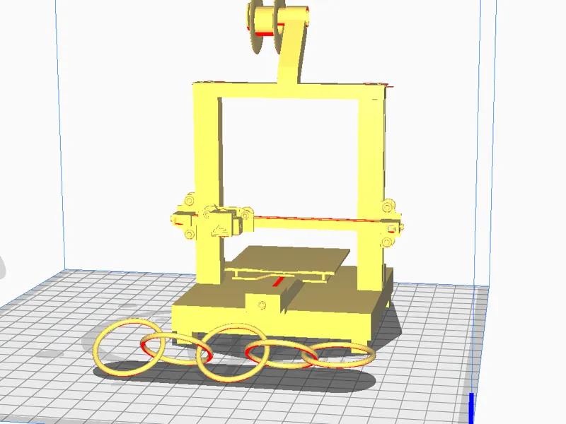 3D Printer Keychain (Scale printer 1500, chain 1k)