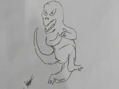 Hand-drawn Dinosaur