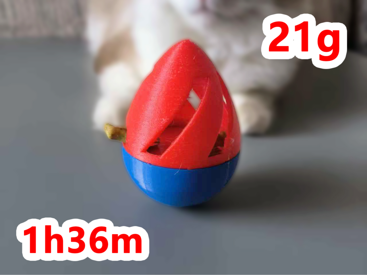 宠物益智玩具：鸡蛋不倒翁漏食器，防无聊慢食，猫咪自玩神器
