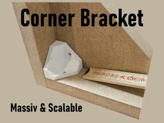 Universal Corner Bracket for Furniture and Shelves