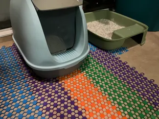 可拼接猫砂垫