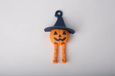 Articulated Pumpkin Witch Charm - Free 3D Print Model - MakerWorld