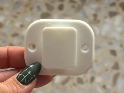 Screw-on wall hook adapter 