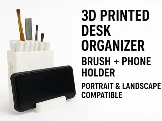 Phone & Pen Desk Organizer