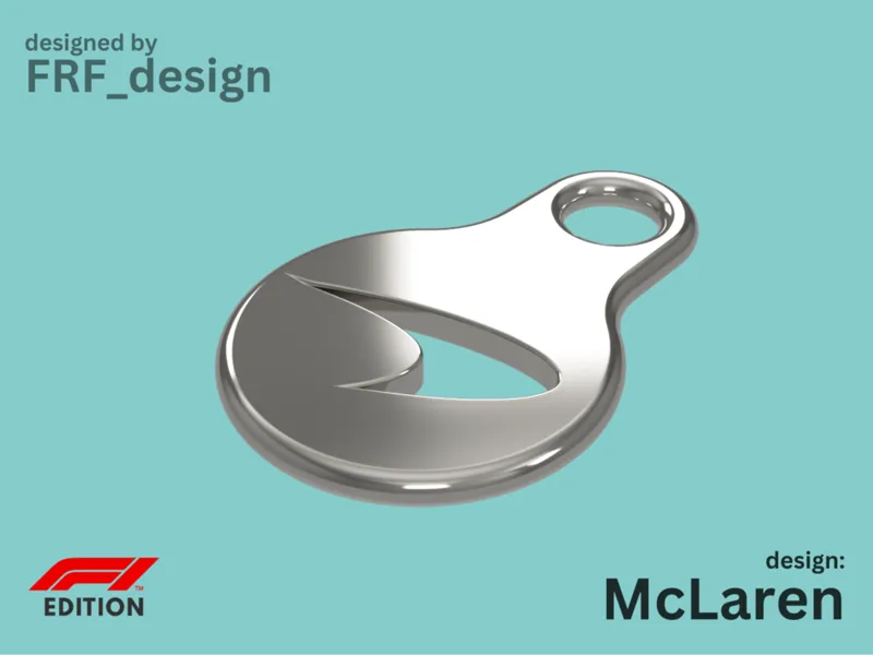 Keychain - Shopping cart coin/token - McLaren Logo