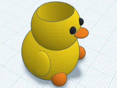 Ducky pencil holder