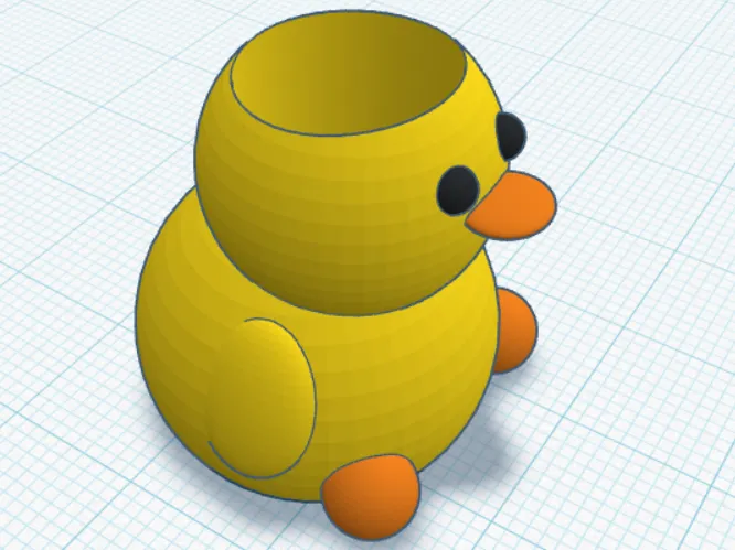 Ducky pencil holder