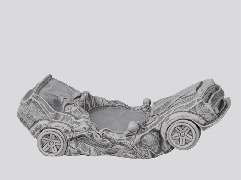 Smashed Car Miniature Base