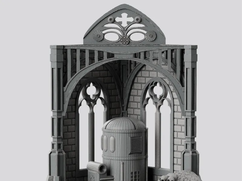 Gothic Space Cathedral Miniature Base