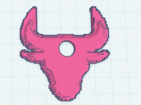 bull keychain