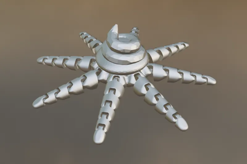 OctoPoop - An articulated eight legged poo