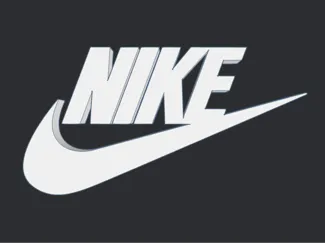 Nike logo keychain