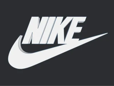 Nike logo keychain