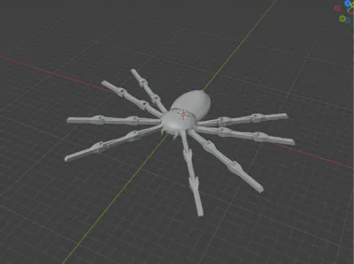 Articulated Spider Model