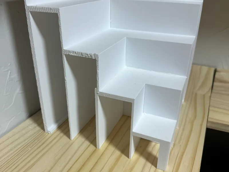 4 Tiered Display Shelf / Riser Corner