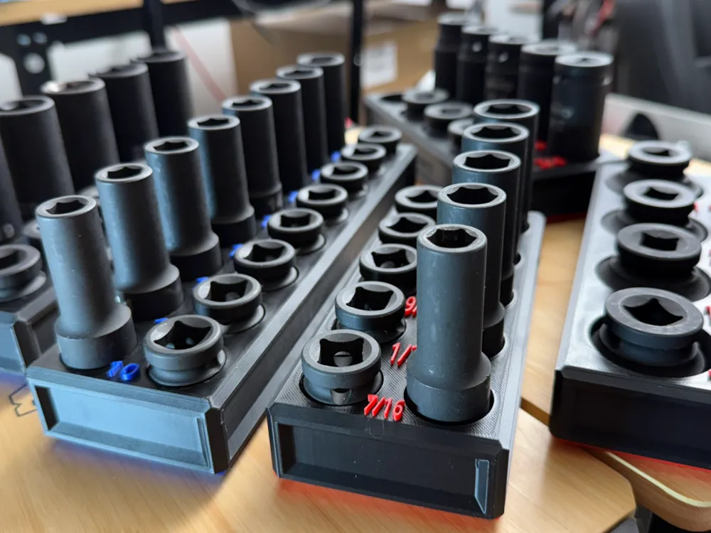 DoT Socket Trays Quinn 1/2 Impact Master Set v5 - Free 3D Print Model ...