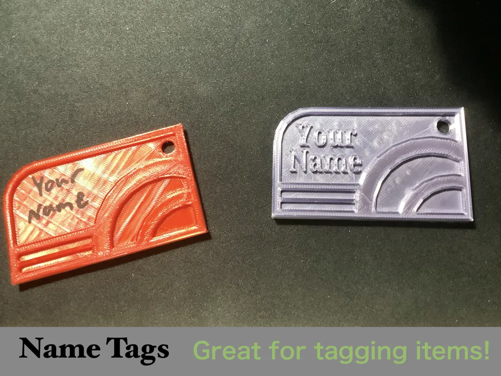 Name Tag - Free 3D Print Model - MakerWorld