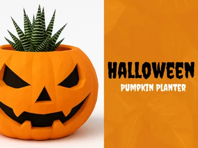 Halloween Pumpkin Planter